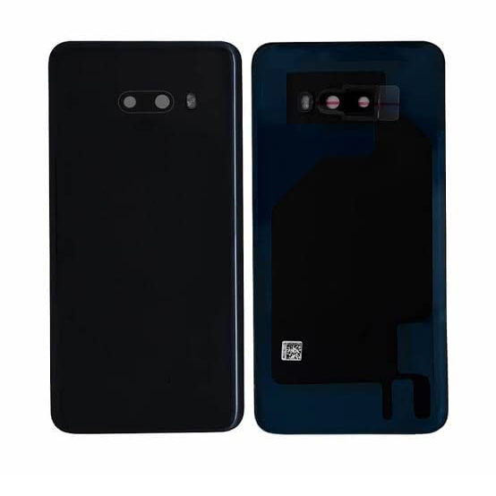 Back Door Glass Panel Fro LG G8X ThinQ Black | Mobile Forest