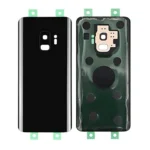 Replacement Back Panel Cover with Camera Lens for Samsung Galaxy S9 – Black